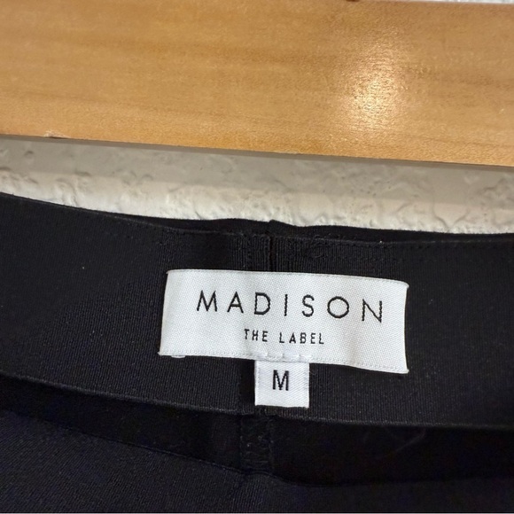 Madison The Label Henley Black Pull On Zip Pants Size Medium - Picture 4 of 5